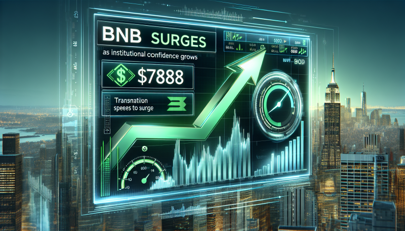 BNB Surges Past $788 as Institutional Confidence Grows and Transaction Speeds Set to Surge