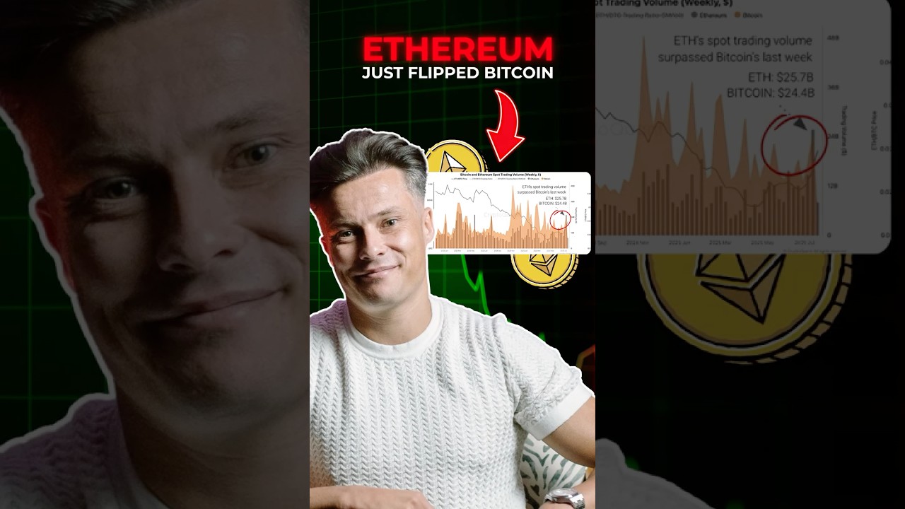 #Ethereum Just Flipped #Bitcoin in Volume – Here’s What Comes Next. #ethereumanalysis #bitcoinnews