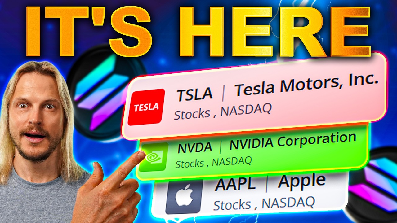 Tokenized Stock EXPLOSION: Solana RWAs & Equities Will TAKE OVER!