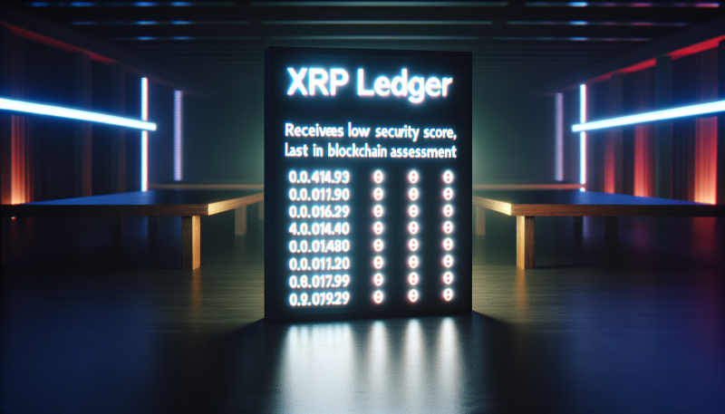 XRP Ledger Receives Low Security Score, Ranking Last in Blockchain Assessment
