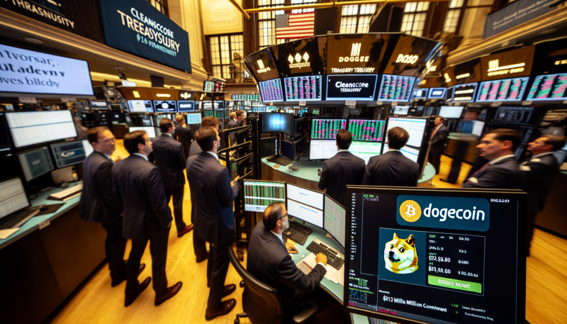 Dogecoin Makes Wall Street Debut as CleanScore Treasury Launches with $175 Million Commitment