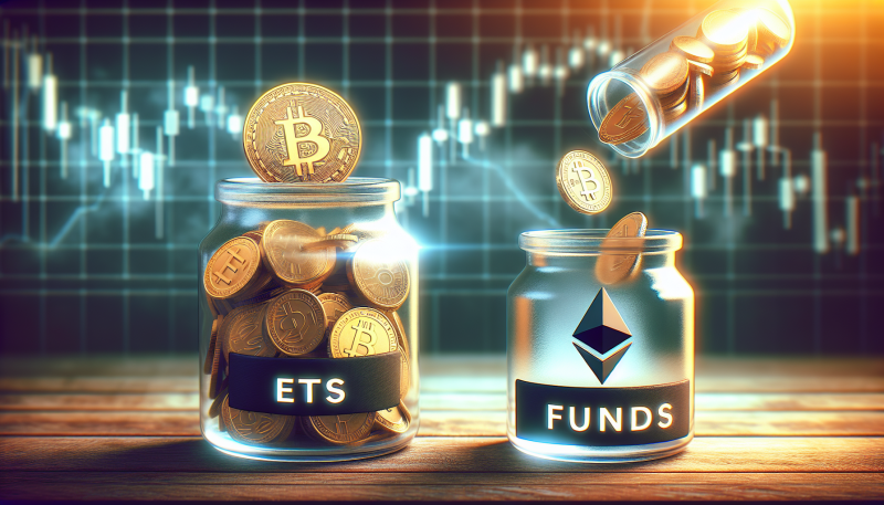 Bitcoin ETFs See Strong Inflows While Ethereum Funds Experience Withdrawals
